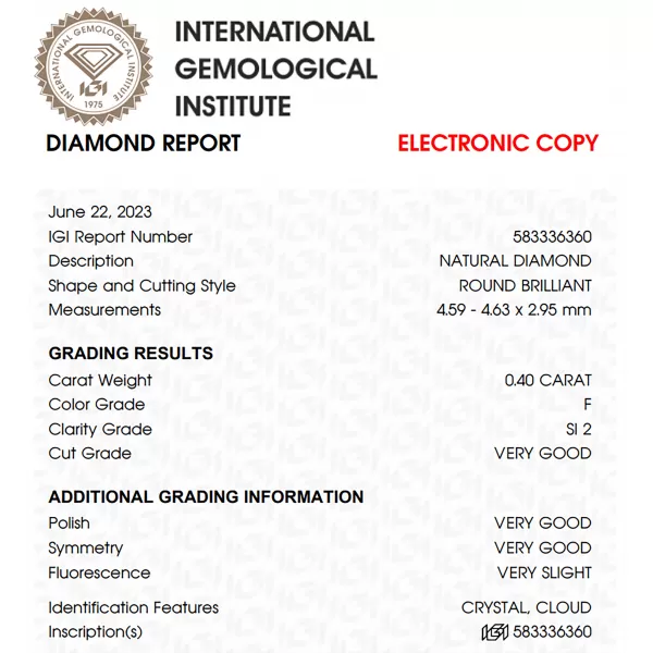 Eliksir 0.40 ct Diamond Necklace