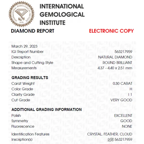 Agnesa 0.30 ct Diamond Engagement Ring
