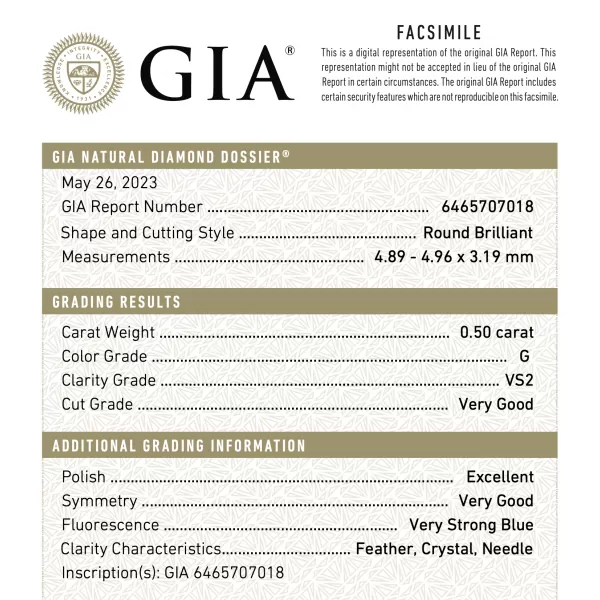 Klasika 0.50 ct Diamond Necklace