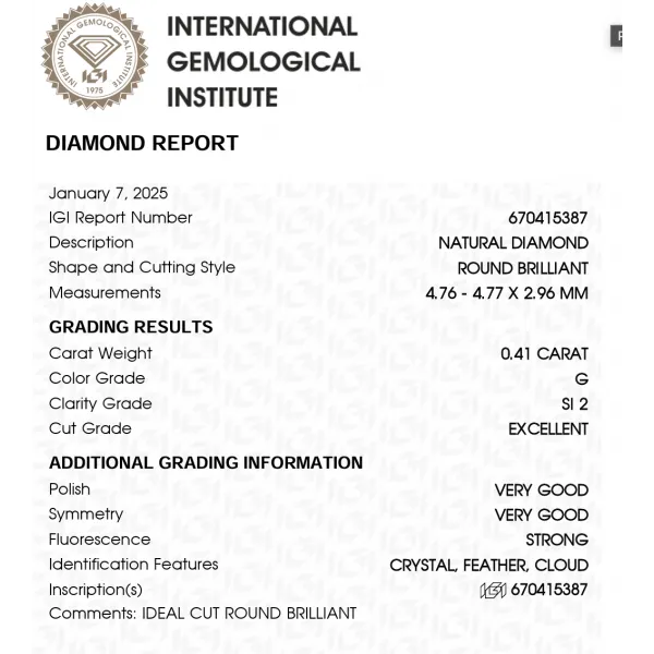 Aleksa 0.65 ct Diamond Engagement Ring