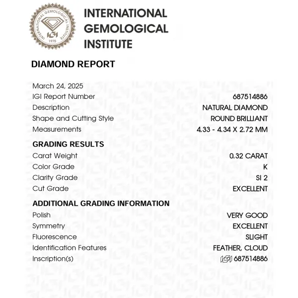 Kelly 0.52 ct Diamond Engagement Ring