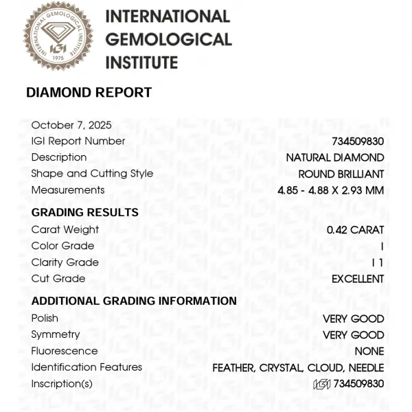 Angerona 0.42 ct Diamond Engagement Ring