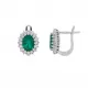 Di 1.90 ct Emerald Earrings