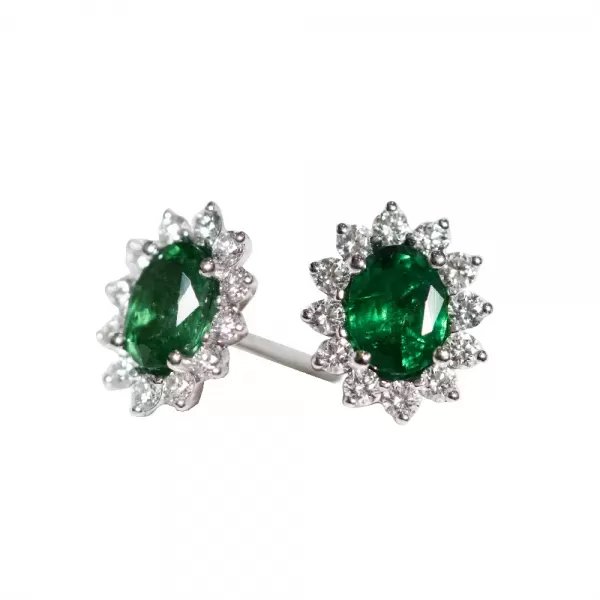 Asteria 2.33 ct Emerald Earrings