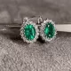 Di 1.90 ct Emerald Earrings