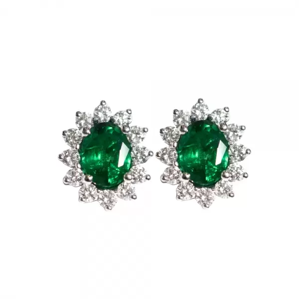 Asteria 2.33 ct Emerald Earrings