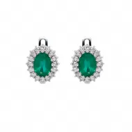 Di 1.90 ct Emerald Earrings