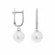 Gia Pearl and Diamond Earrings (8.7 mm)