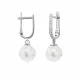 Gia Pearl and Diamond Earrings (8.7 mm)