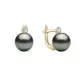 Kinsley Tahitian Pearl and Diamond Earrings (8.5 mm)