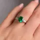 Luxury 1.50 ct Emerald Ring with Diamonds