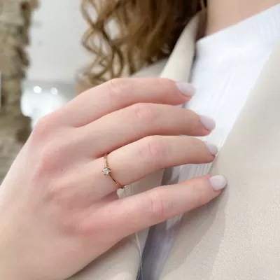Fantina 0.07 ct Diamond Engagement Ring