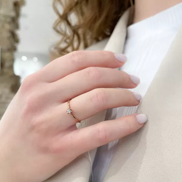 Fantina 0.07 ct Diamond Engagement Ring