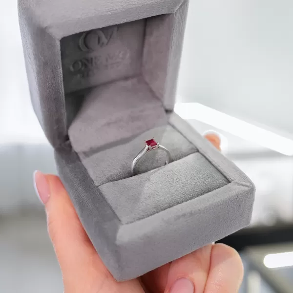 Niksa 0.40 ct Natural Ruby Ring