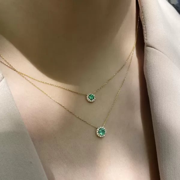 Molly 0.32 ct Emerald Necklace
