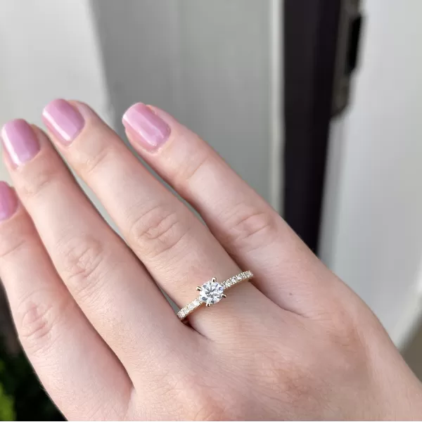 Aleksa 0.74 ct Diamond Engagement Ring