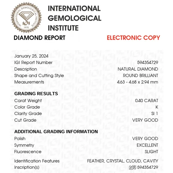 Kornelia 0.48 ct Diamond Ring