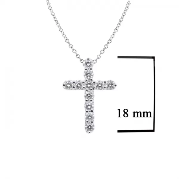 0.55 ct Diamond Cross Necklace