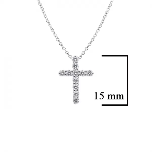 0.33 ct Diamond Cross Necklace