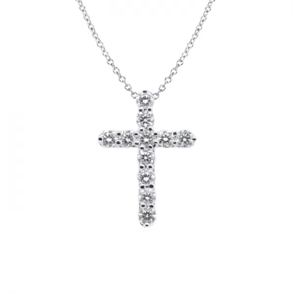 0.55 ct Diamond Cross Necklace
