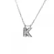Diamond Initial 'K' Necklace
