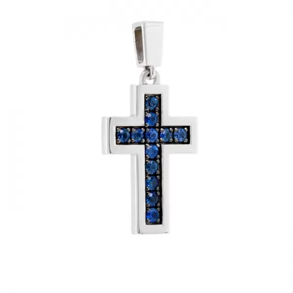 Espero 0.60 ct Sapphire Cross Pendant