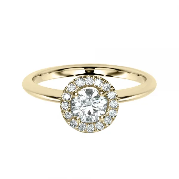 Vanila 0.40 ct Halo Diamond Ring