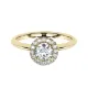 Vanila 0.40 ct Halo Diamond Ring