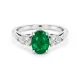 Luxury 1.50 ct Emerald Ring with Diamonds