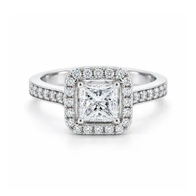 Athene 1.24 ct Halo Diamond Engagement Ring