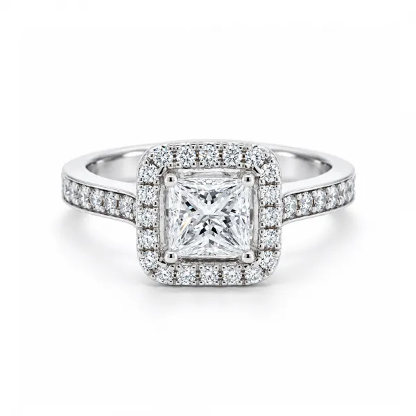 Athene 1.24 ct Halo Diamond Engagement Ring