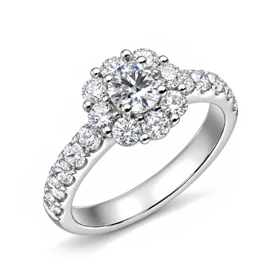 Nataly 0.84 ct Halo Diamond Ring