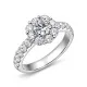 Nataly 0.84 ct Halo Diamond Ring