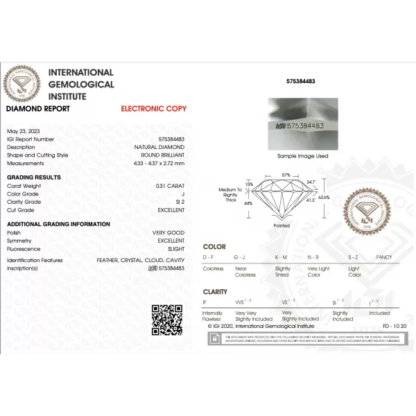 Kornelia 0.39 ct Diamond Engagement Ring