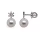 Akoya Pearl and Diamond Earrings (8 mm)