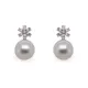 Akoya Pearl and Diamond Earrings (8 mm)