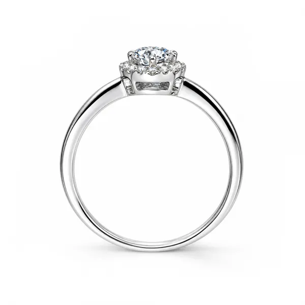 Chantal 0.54 ct Halo Diamond Engagement Ring