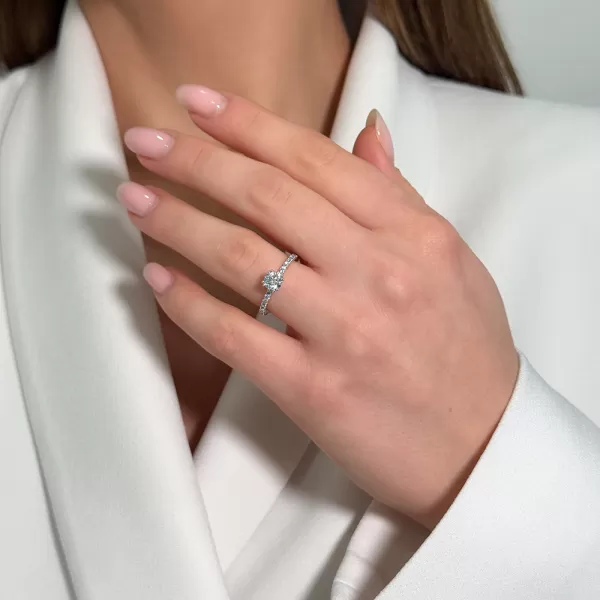 Sea 0.92 ct Diamond Engagement Ring