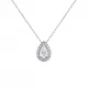 Divine 0.66 ct Diamond Halo Necklace