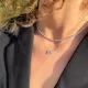 Emerald Halo 0.61 ct Diamond Necklace