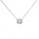 Emerald Halo 0.61 ct Diamond Necklace