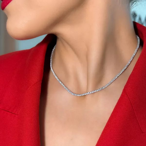 4.25 ct Tennis Diamond Necklace
