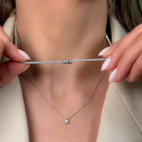 4.25 ct Tennis Diamond Necklace