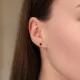 Klasika 0.62 ct Ruby Earrings
