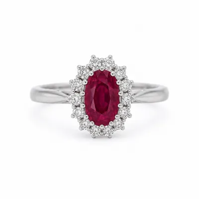 Lady Di 1.17 ct Natural Ruby Ring