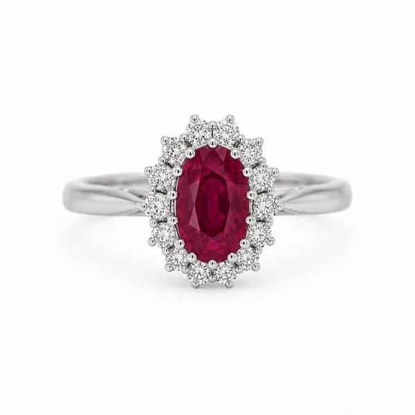 Lady Di 1.17 ct Natural Ruby Ring