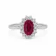 Lady Di 1.17 ct Natural Ruby Ring
