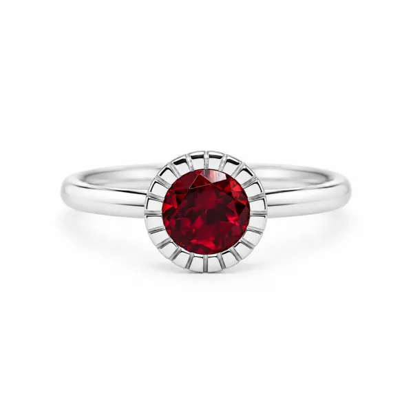 Teodora 0.90 ct Garnet Ring