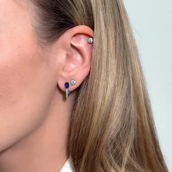 Denisa 0.90 ct Sapphire Earrings