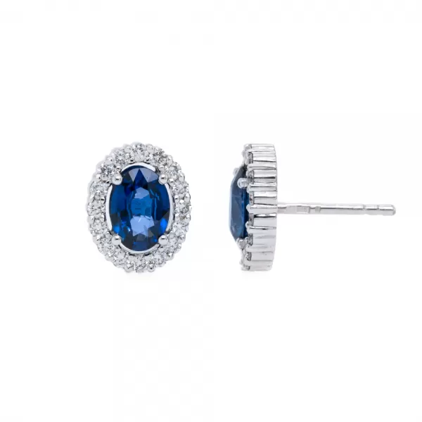 Di 1.60 ct Sapphire Earrings